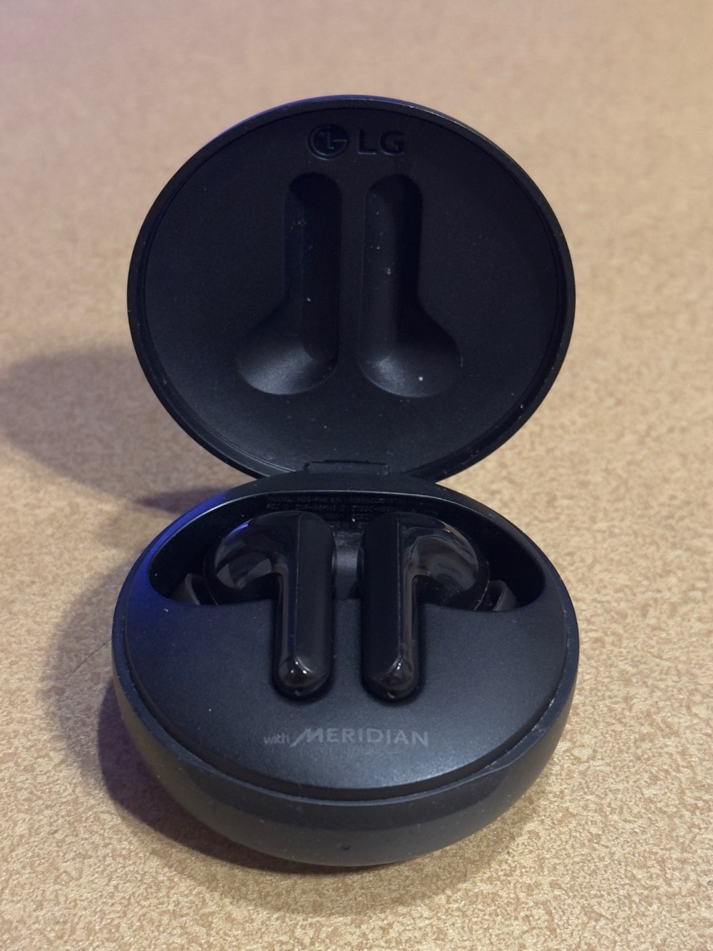 LG Tone Free Earbuds with UV cleaning case, Meridian and wireless charging.